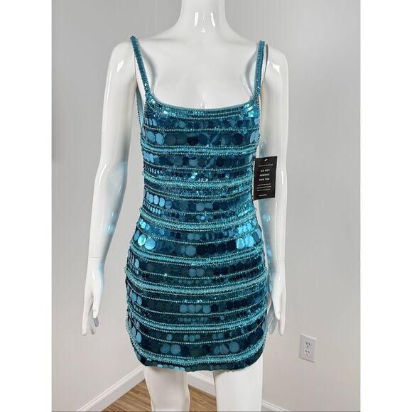 Retrofete Monae Sequin Dress Size Small $1195 - Picture 7 of 16